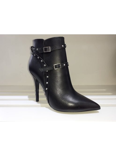 Claudio Dessi Fekete Szegecses Bokacsizma-36