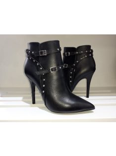 Claudio Dessi Fekete Szegecses Bokacsizma