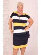 Soley Sárga-Kék csíkos ruha