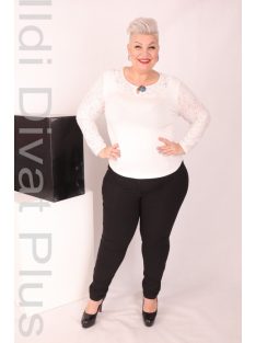 Halina Ekrü Csipkés Felső