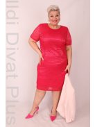 Irko Pink Csipkés Ruha