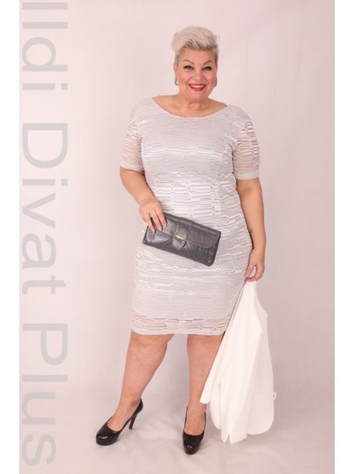 Irko Szürke Csipke Ruha