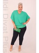 Mandala Zöld V nyakú Muszlin Felső