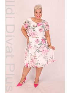 Trynite Fehér-Rózsás Muszlin Ruha