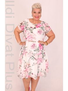 Trynite Fehér-Rózsás Muszlin Ruha