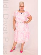 Trynite Menta-Rózsaszín Virágos Ruha