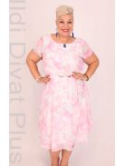 Trynite Menta-Rózsaszín Virágos Ruha