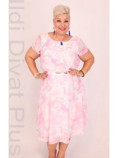 Trynite Menta-Rózsaszín Virágos Ruha
