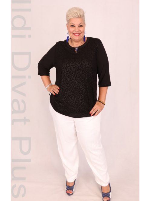 Class Fekete Mintás Tunika