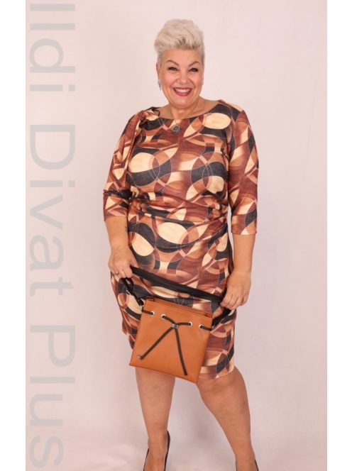 Crafty Clothes Barna Mintás Ruha