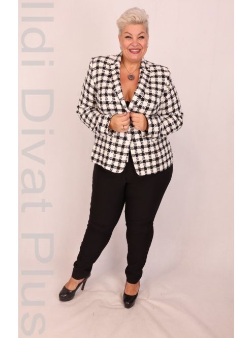 Dorota Fehér-Fekete Kockás Blézer