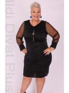 Trynite Fekete Csillogós Alkalmi Ruha-44