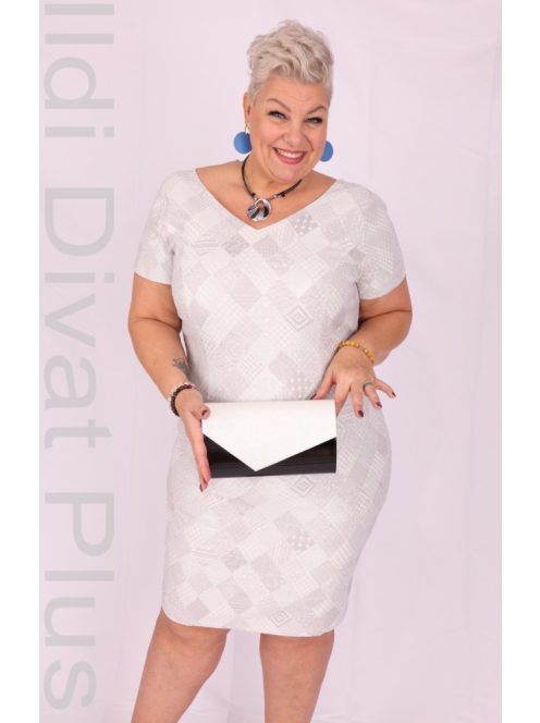 Agis Ekrü-Ezüst Mintás Komplé