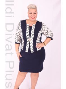 Gast Kék-Fehér Mintás Ruha