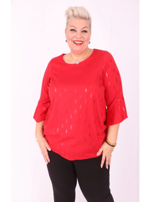 Dorian Piros Mintás Ingtunika-56