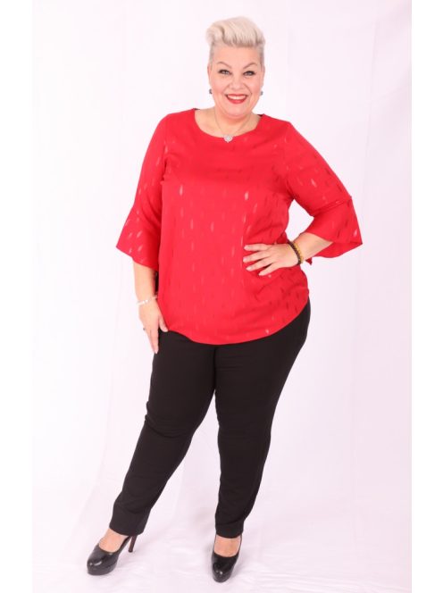 Dorian Piros Mintás Ingtunika-56