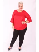 Dorian Piros Mintás Ingtunika