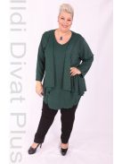 Mira Zöld-Ezüst Lurex Tunika-5XL