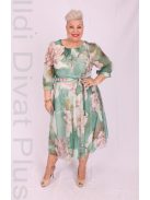 Margo Elza Zöld Mintás Ruha-46
