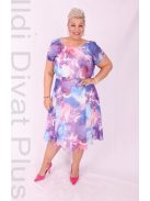 Trynite Lila Márvány Mintás Ruha