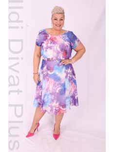 Trynite Lila Márvány Mintás Ruha