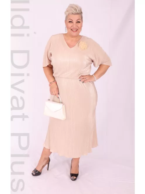 Moda Excluzív Beige Ruha-42