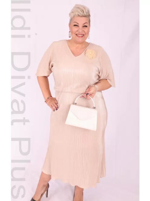 Moda Excluzív Beige Ruha