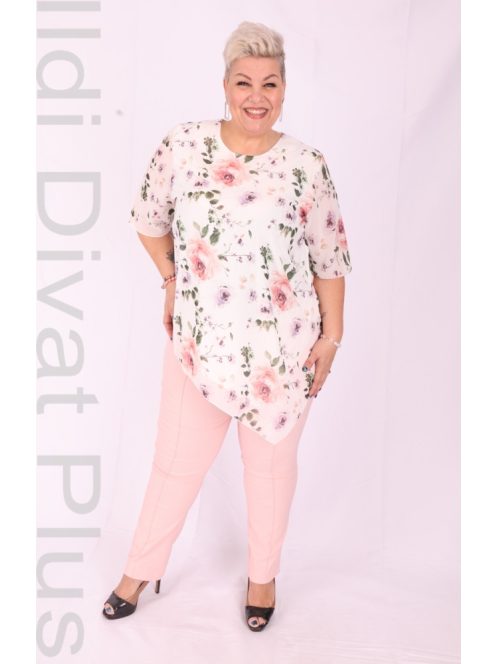 Eko Rózsa Mintás Muszlin Tunika