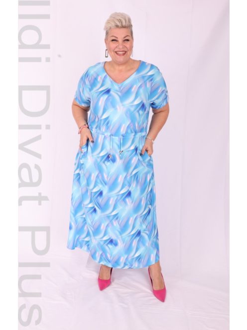 RK9 Kék Színes Maxi Ruha