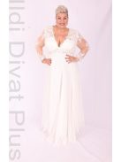 Pretty Women Fehér Csipkés Maxi Ruha-50