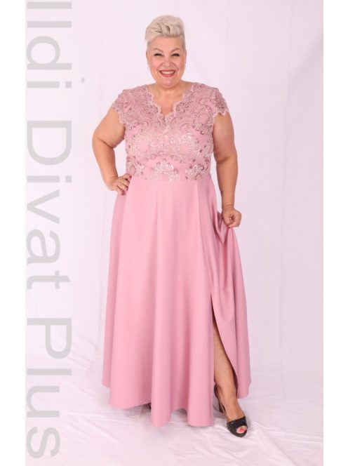 Bosca Púder Csipkés Maxi Ruha-52
