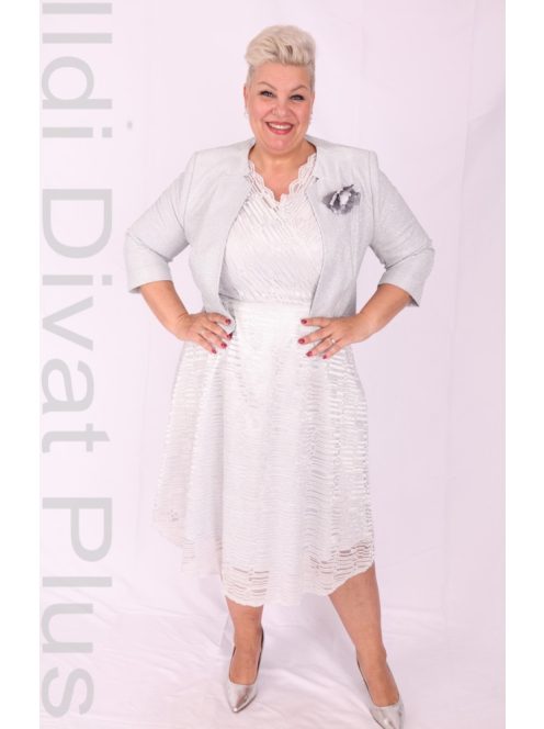 Agis Ezüst Csipkés Ruha+ Blézer