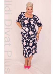 Classis Kék-Púder Virágos Kétrészes Szett