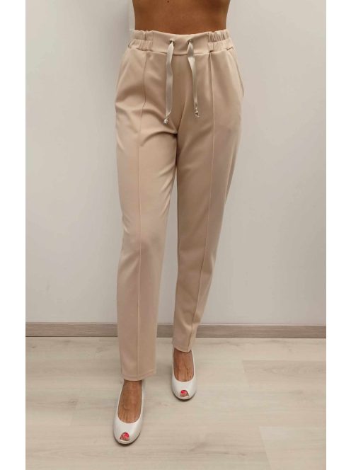 Mandala Beige Gumis Derekú Nadrág