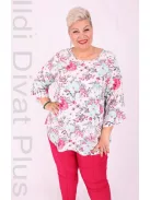 Dorian Menta Virágos Blúz Tunika