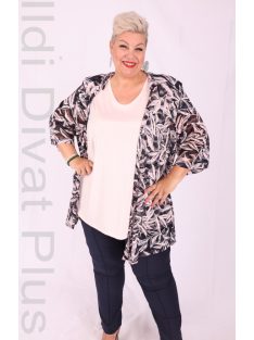 Hugi Kék-Púder Virágos Kétrészes Felső