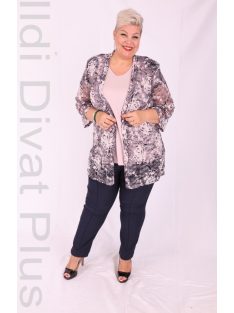 Hugi Kék-Púder Virágos Kétrészes Felső