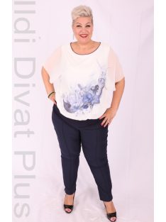 Emi Beige-Rózsaszín Pöttyös Blúz