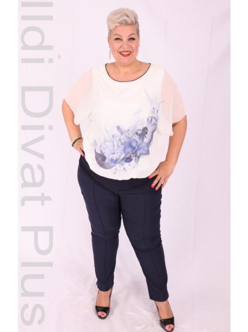 Emi Beige-Rózsaszín Pöttyös Blúz