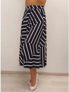 Natalia Kék-Fehér Mintás Szoknya
