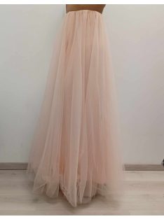 Világos-Púder Maxi Tüll Szoknya
