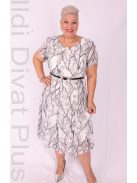 J&S Szürke Mintás Nelli Ruha