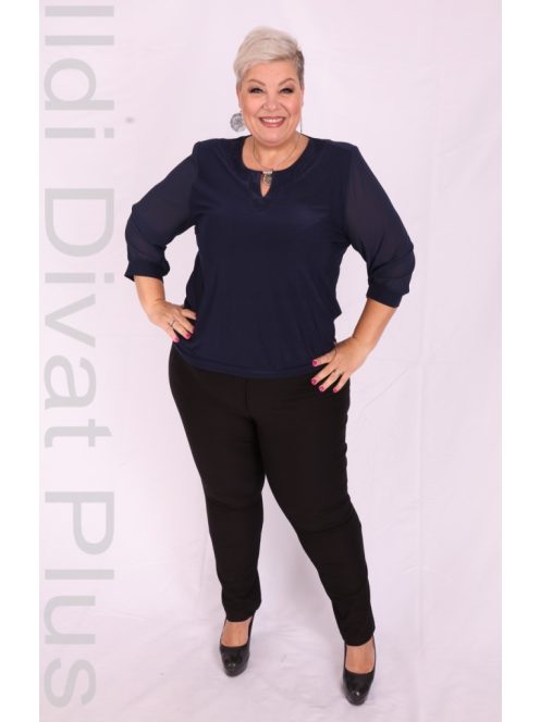 Milena Sötétkék Alkalmi Blúz