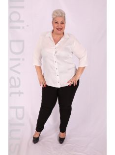 Maxi Lady Fehér-Virágos Blúz