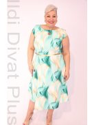 Gotta Zöld-Sárga Mintás A Vonalú Ruha