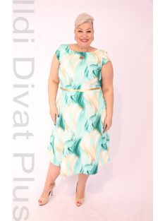 Gotta Zöld-Sárga Mintás A Vonalú Ruha