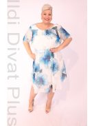 Trynite Ekrü-Lila Mintás Ruha