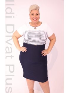 Trynite Fehér-Kék Csíkos Ruha