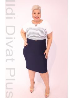 Trynite Fehér-Kék Csíkos Ruha