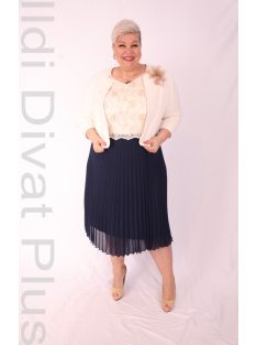 Agis Kék-Fehér Rakott Aljú Komplé